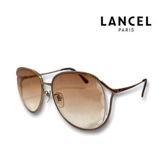 ランセル(LANCEL)の90s 変形レンズ　ビッグレンズ　カラーレンズ　サングラス　ランセル ビンテージ(サングラス/メガネ)