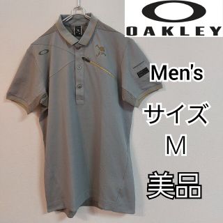 オークリー(Oakley)の【OAKLEY】美品オークリースカルロゴ/半袖ポロシャツ/ゴルフ/メンズＭ(ウエア)