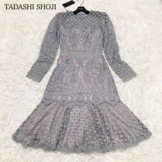 タダシショウジ(TADASHI SHOJI)の専用 新品タグ付き タダシショージ ワンピース 刺繍 レースチュール マーメイド(ひざ丈ワンピース)