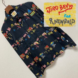 アールニューボールド(R.NEWBOLD)のレア 良品■R.NEWBOLD JIRO BEVIS■スカル アニメ シャツ M(シャツ)