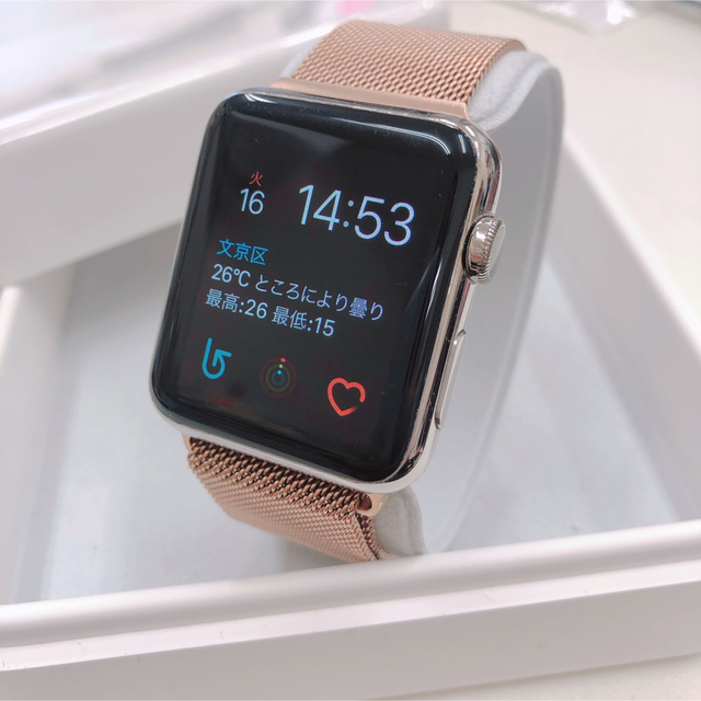 apple watch series2 アップルウォッチ 42mm ステンレス