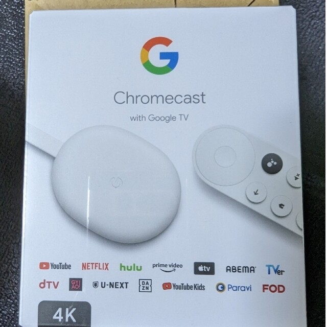 Google(グーグル)のChromecast 4K ホワイト エンタメ/ホビーのエンタメ その他(その他)の商品写真