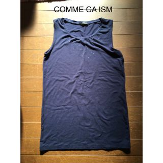 コムサイズム(COMME CA ISM)のCOMME CA ISM タンクトップ　ネイビー(タンクトップ)