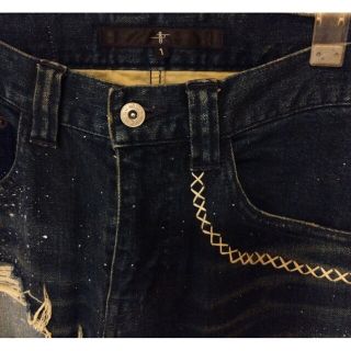 NOID.×OVERDESIGNストレッチデニムレザーリペアスキニーPT | www.unimac.az