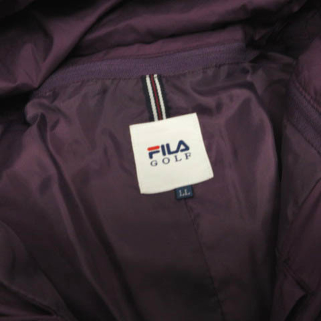 FILA GOLF フィラゴルフ 中綿入り ファー付 ダウンニットフード着脱可