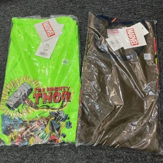 ジーユー(GU)の【K4168】未使用 GU MARVEL グラフィックTシャツ 2着セット(Tシャツ/カットソー(半袖/袖なし))