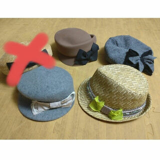 カシラ(CA4LA)のCA4LA　キャセリーニ　joujou他　帽子セット売り(ハンチング/ベレー帽)