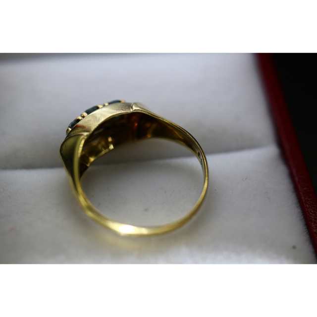 絶品 ゴールド リング レディース 指輪 スピネル 純金率 333 宝石 J9 レディースのアクセサリー(リング(指輪))の商品写真