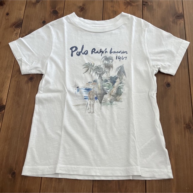 POLO RALPH LAUREN(ポロラルフローレン)のラルフローレン★半袖　Tシャツ★4T（110くらい）★白 キッズ/ベビー/マタニティのキッズ服男の子用(90cm~)(Tシャツ/カットソー)の商品写真