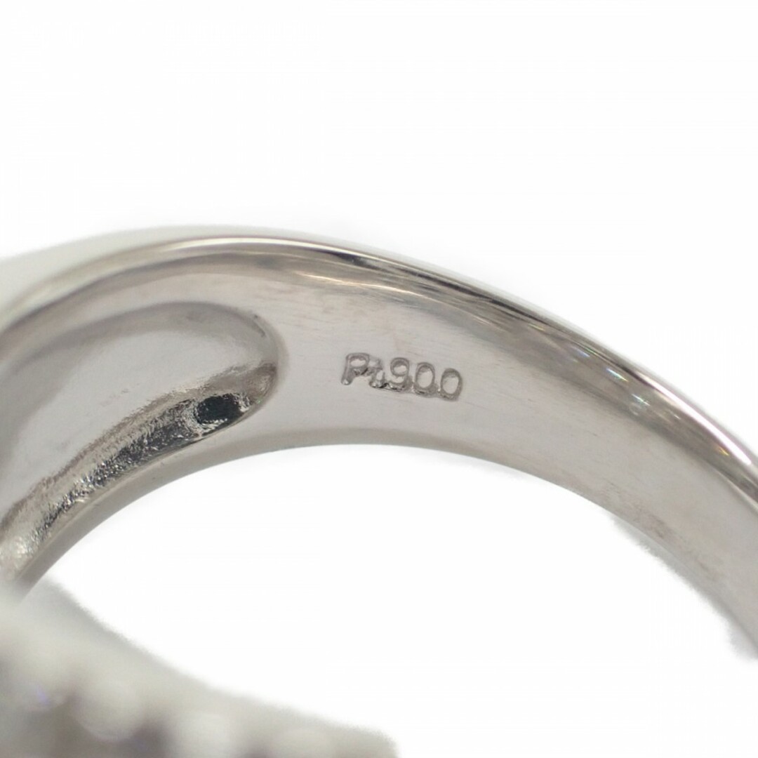【Aランク】Pt900 デザインリング ダイヤ 1.04ct ゲージ棒約12号【ISEYA】
