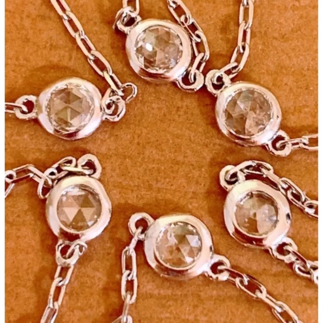 高品質❗️D0.24CT✨プラチナローズカットダイヤステーション 高品質❗️D0.24CT✨プラチナローズカットダイヤステーション