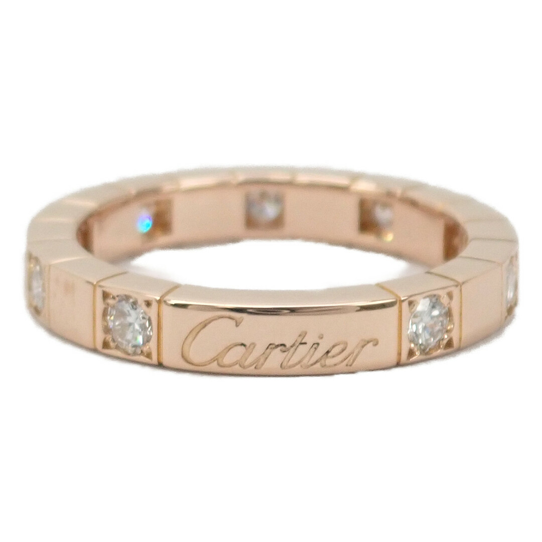 【Aランク】Cartier カルティエ K18PG ラニエール ダイヤ リング  #50 ゲージ棒約10号弱【ISEYA】約29mm内円周