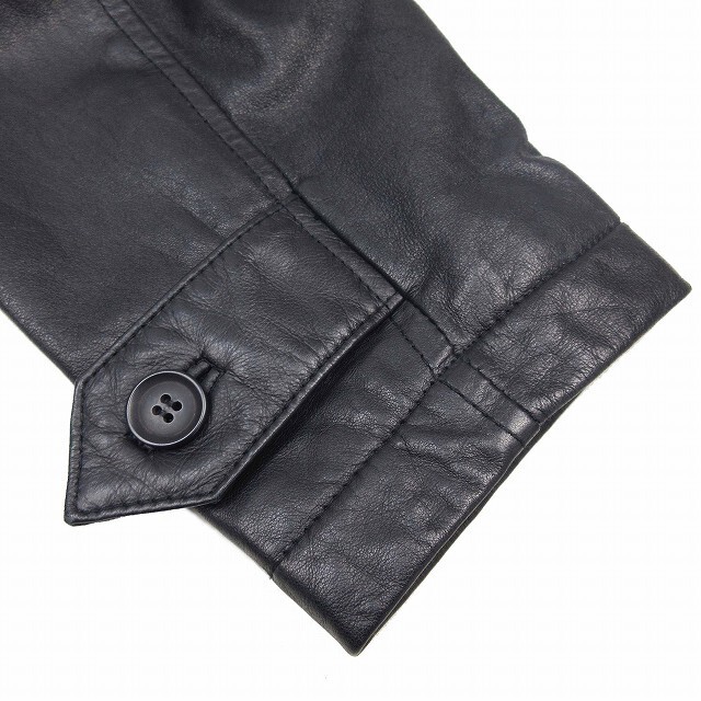 極美品 ポールスミス シングル ライダース レザー ジャケット M 7HE5