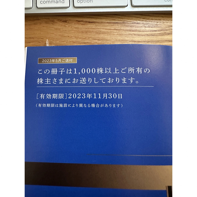 西武鉄道　株主優待　冊子１冊 チケットの優待券/割引券(その他)の商品写真