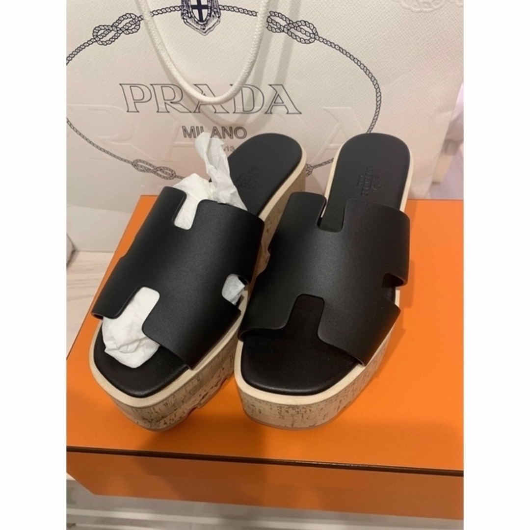 Hermes - エルメス サンダル Eze 30 36 ブラック 今月まで限定値下げの
