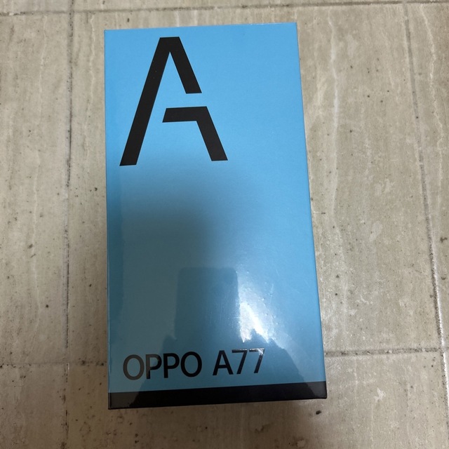 OPPO A77 ブルー SIMフリー　未開封