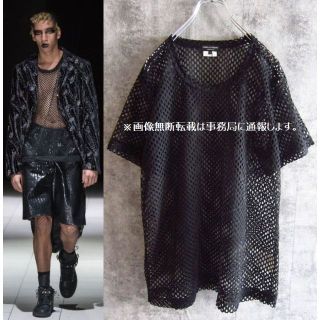 Tシャツ/カットソー(半袖/袖なし)コムデギャルソンオムプリュス　メッシュカットソー　2019AW