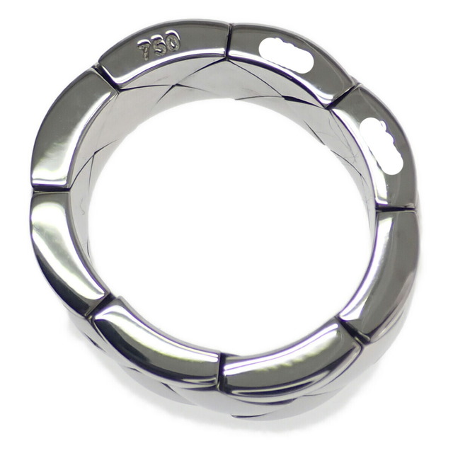 【中古】【Aランク】CHANEL シャネル K18WG マトラッセ リング 指輪 サイズ50 ゲージ棒約10号【ISEYA】 レディースのアクセサリー(リング(指輪))の商品写真