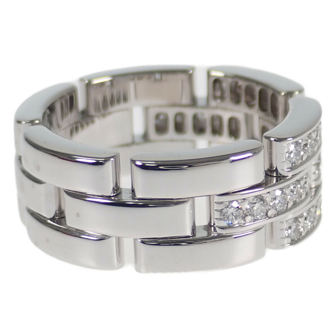 【Aランク】Cartier カルティエ K18WG マイヨンパンテール リング 指輪 B4127252 シルバー ダイヤモンド サイズ52【ISEYA】