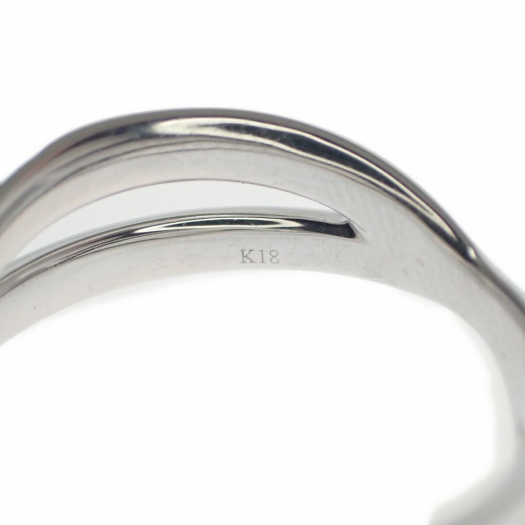 【中古】【Aランク】K18WG デザイン リング ダイヤモンド ブラウンダイヤ 0.40ct ゲージ棒約10.5号【ISEYA】 レディースのアクセサリー(リング(指輪))の商品写真