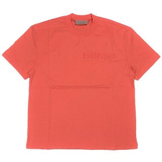 フィアオブゴッド(FEAR OF GOD)のFOG エッセンシャルズ フロントロゴ 半袖 Tシャツ ピンクレッド L(Tシャツ/カットソー(半袖/袖なし))