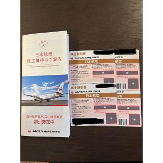 ジャル(ニホンコウクウ)(JAL(日本航空))のJAL株主優待　株主割引券　4枚　2024年11月30日まで(その他)