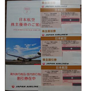 ジャル(ニホンコウクウ)(JAL(日本航空))の日本航空　株主優待割引券 ３枚(その他)