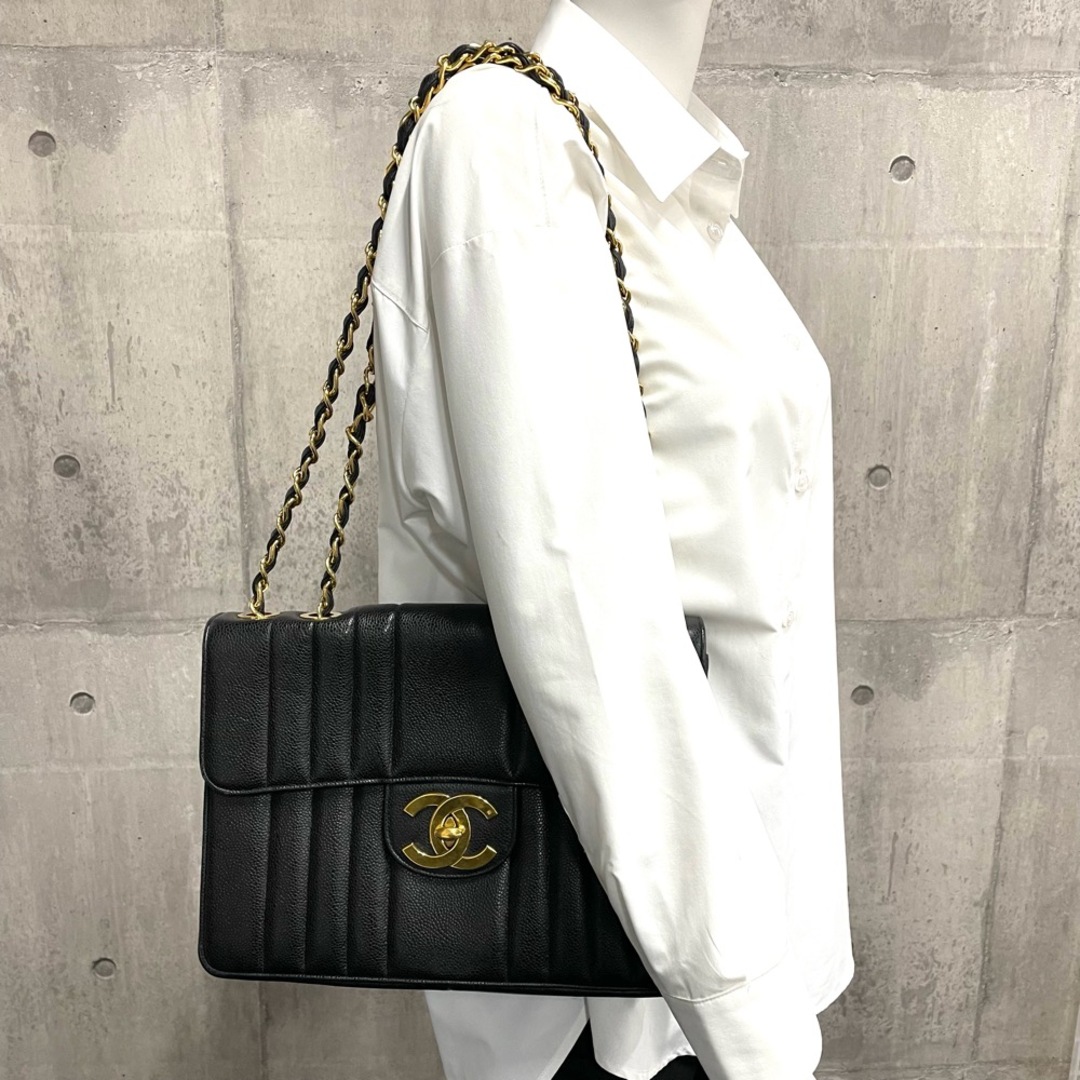 CHANEL ヴィンテージ　マドモアゼル ダブルチェーン ショルダーバッグ