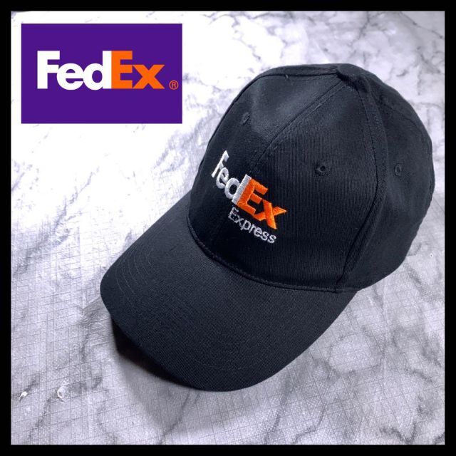 HOLLYWOOD RANCH MARKET(ハリウッドランチマーケット)のHOLLYWOOD RANCH MARKET × FedEx キャップ 黒 メンズの帽子(キャップ)の商品写真