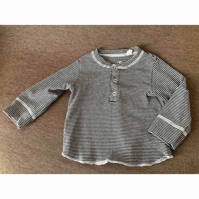 PETIT BATEAU(プチバトー)のプチバトー　コットンロングＴシャツ　サイズ60 キッズ/ベビー/マタニティのベビー服(~85cm)(Ｔシャツ)の商品写真