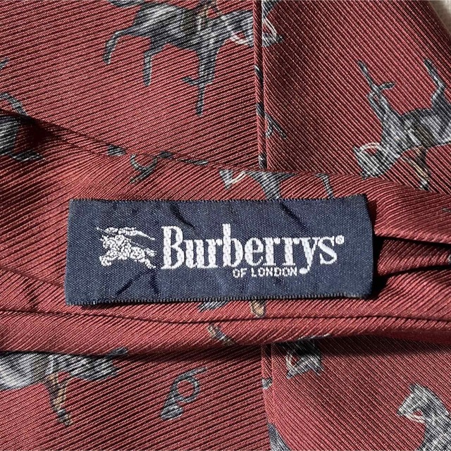 BURBERRY(バーバリー)のバーバリーズ　シルク　クラバット　ネクタイ　ボルドー メンズのファッション小物(ネクタイ)の商品写真