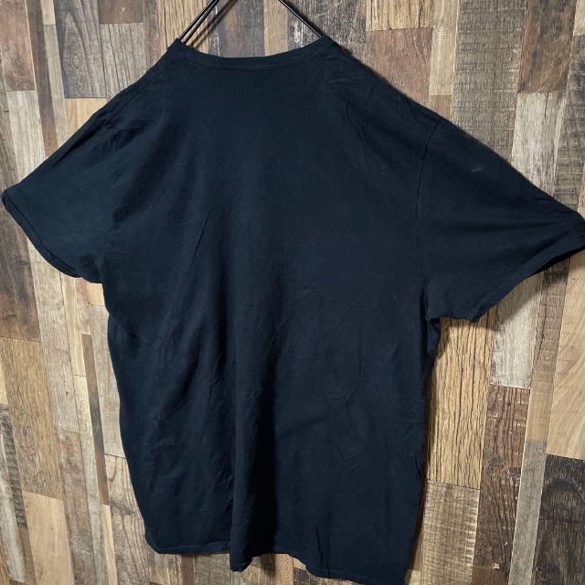 人物 プリント メンズ ブラック 2XL USA 90s 半袖 Tシャツ