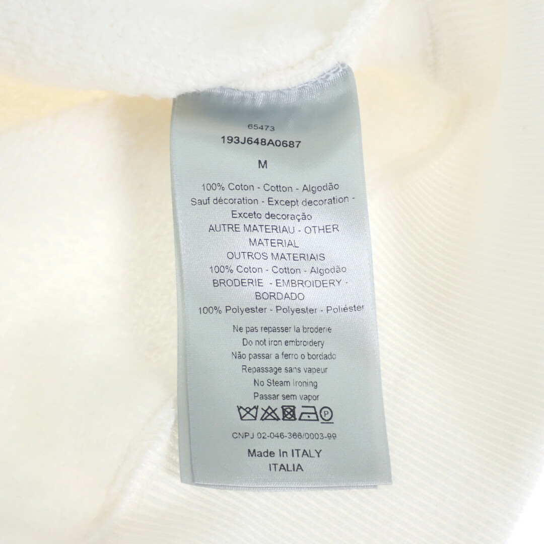 【中古】【Aランク】Christian Dior クリスチャン ディオール オーバーサイズロゴトレーナー トップス 193J648A0687 コットン100％ ホワイト×パープル 白 紫 Mサイズ 大きめ カジュアル【ISEYA】 レディースのトップス(トレーナー/スウェット)の商品写真