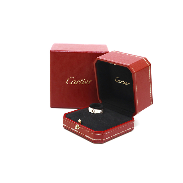 カルティエ CARTIER ラブリング WG 750 3.70g 47サイズ 8号 リング・指輪