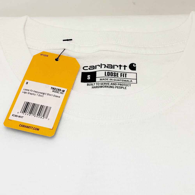 carhartt(カーハート)の新品 Carhartt カーハート Ｔシャツ K195 ホワイト Sサイズ メンズのトップス(Tシャツ/カットソー(半袖/袖なし))の商品写真