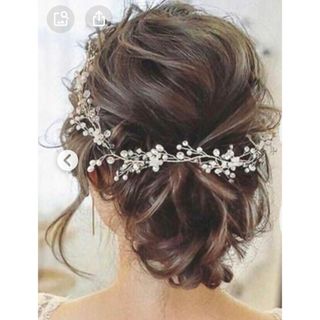 ヘッドドレス ヘアアクセサリー  小花 パール(ヘッドドレス/ドレス)