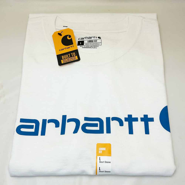 carhartt(カーハート)の新品 Carhartt カーハート Ｔシャツ K195 ホワイト Lサイズ メンズのトップス(Tシャツ/カットソー(半袖/袖なし))の商品写真