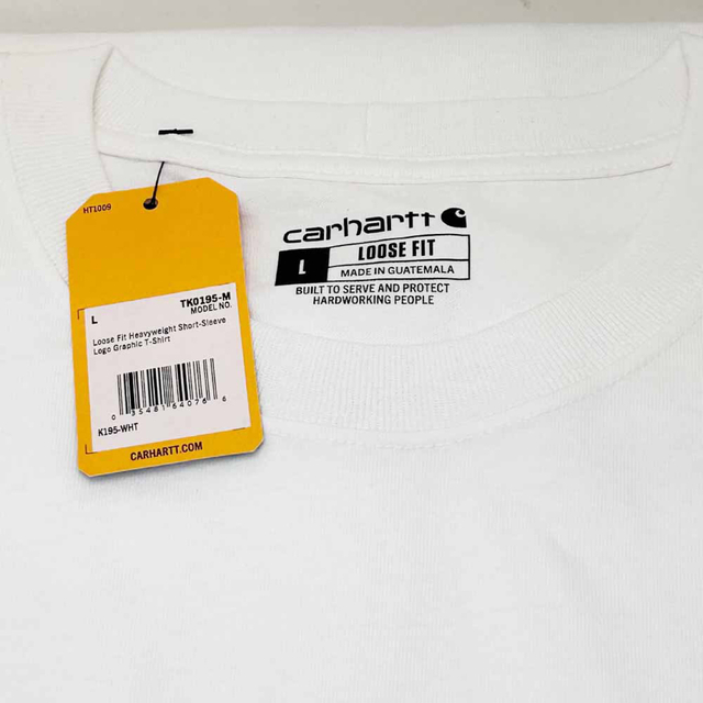 carhartt(カーハート)の新品 Carhartt カーハート Ｔシャツ K195 ホワイト Lサイズ メンズのトップス(Tシャツ/カットソー(半袖/袖なし))の商品写真