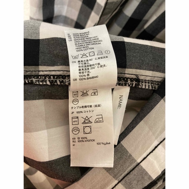 H&M(エイチアンドエム)のH&M チェック半袖シャツ　 キッズ/ベビー/マタニティのキッズ服男の子用(90cm~)(Tシャツ/カットソー)の商品写真