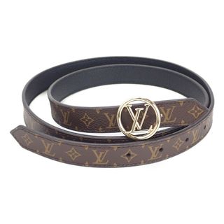 ルイヴィトン(LOUIS VUITTON)の【中古】【Sランク】LOUIS VUITTON ルイヴィトン モノグラム サンチュール・LVサークル 20MM リバーシブル ベルト M0300U サイズ90【ISEYA】(ベルト)