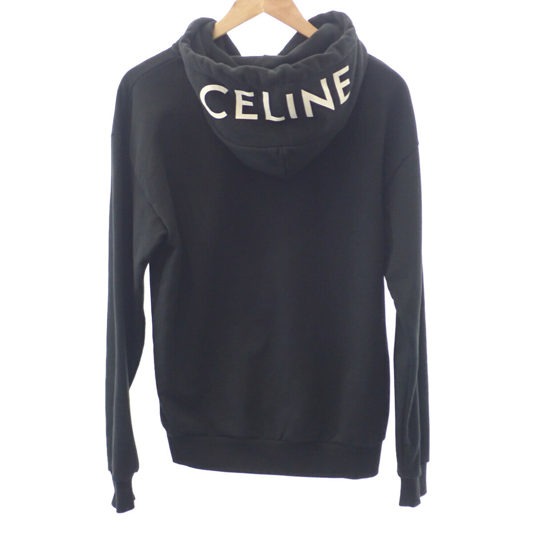 【中古】【ABランク】CELINE セリーヌ フーディー トップス 2Y497670Q.38AW コットン100％ ブラック ジップパーカー サイズS  ユニセックス【ISEYA】