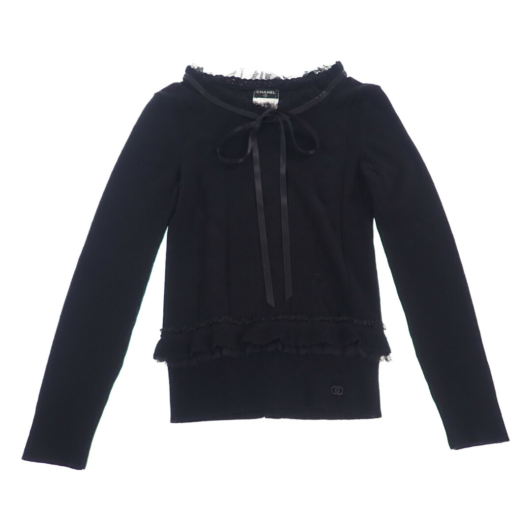 ABランク】CHANEL シャネル レースニット トップス P21616 W03167