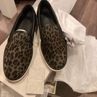 ピカピカ新品仕上⭐ジミーチュウJIMMY CHOO ハラコ豹柄　約23.5