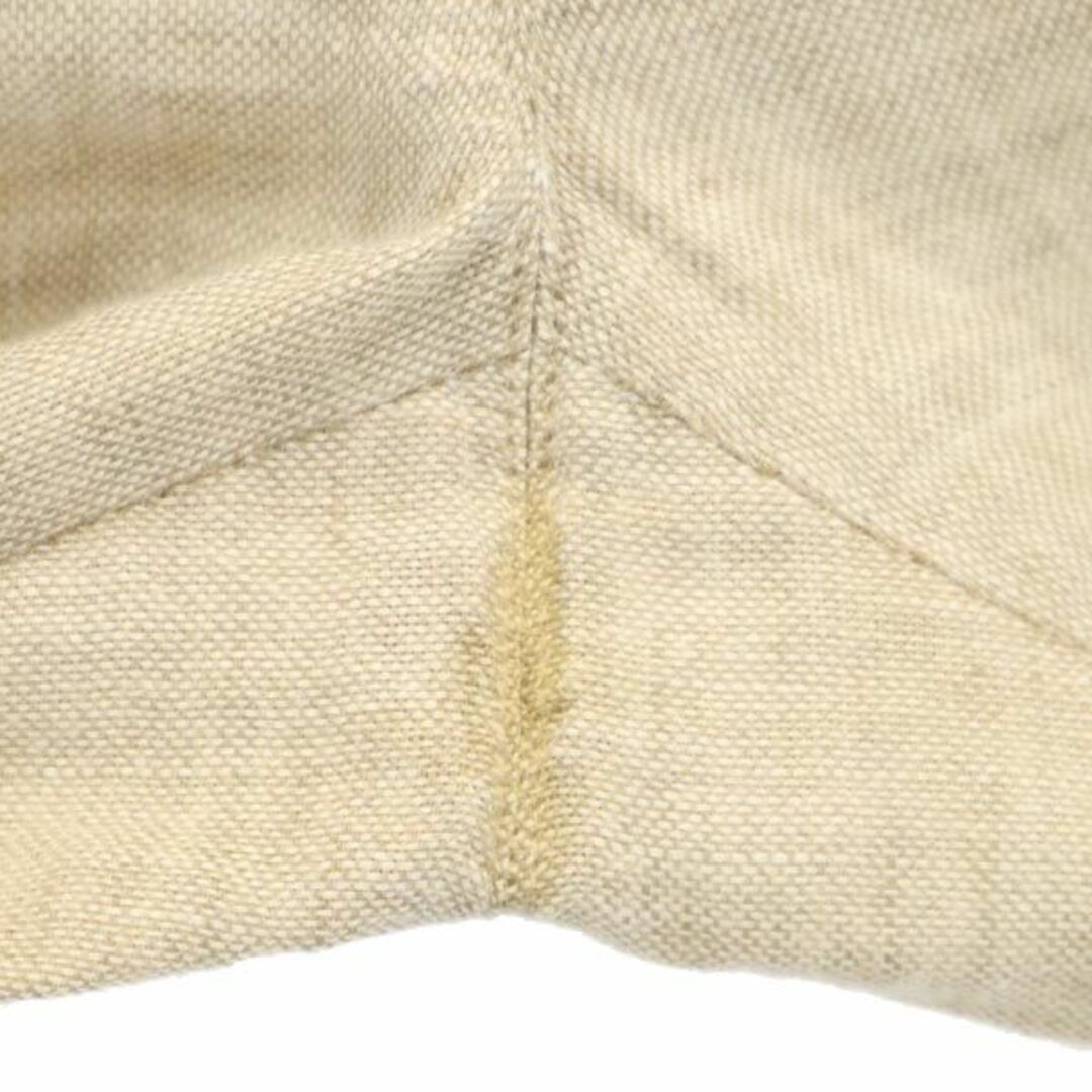 マックスマーラ イタリア製 リネン100% ロング パンツ 40 ベージュ MAX MARA レディース 【中古】 【230517】 美品✨Max Mara センタープレス スラックスパンツ リネン 黒 L 白タグ