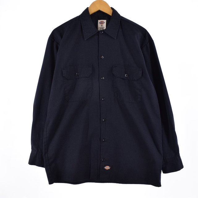 Dickies(ディッキーズ)の古着 ディッキーズ Dickies 長袖 ワークシャツ メンズL /eaa336278 メンズのトップス(シャツ)の商品写真