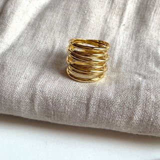 ゴールドリング　wire ring(リング(指輪))