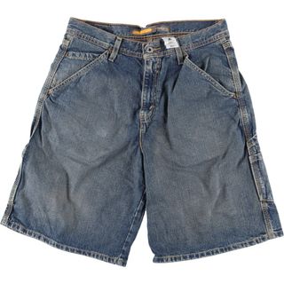 リーバイス(Levi's)の古着 リーバイス Levi's SILVER TAB シルバータブ CARPENTER カーペンター デニムペインターショーツ ショートパンツ メンズw33 /eaa337781(ショートパンツ)