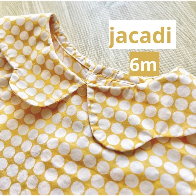 Jacadi(ジャカディ)のjacadi ♡ ドットトップス　ブラウス　6m キッズ/ベビー/マタニティのベビー服(~85cm)(シャツ/カットソー)の商品写真