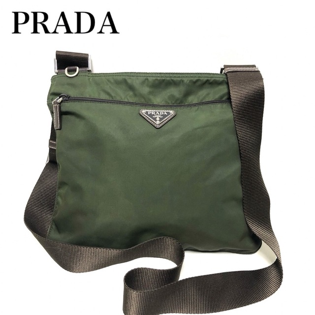 PRADA - PRADA プラダ サコッシュ テスート ショルダーバッグ グリーン