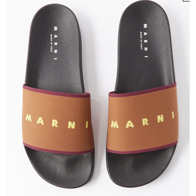 Marni - 新品 MARNI マルニ サンダル ロゴジャカード スライド サンダル 39の通販 by soi shop｜マルニならラクマ